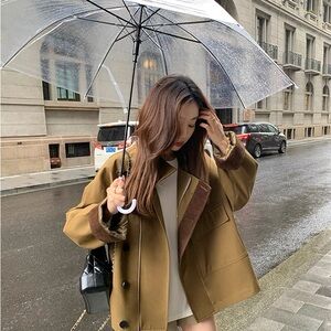 Stylish Brown Button-Up Coat